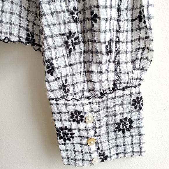 New LOVESHACKFANCY Susanne Printed Cottagecore Prairiecore Blouse/Top NWT Small - Picture 11 of 16